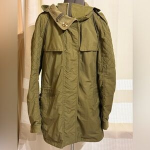 Burberry Brit Khaki Mid Length Jacket.